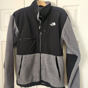 The North Face Jacket Mens Medium Gray/Black Denali Fleece Jacket